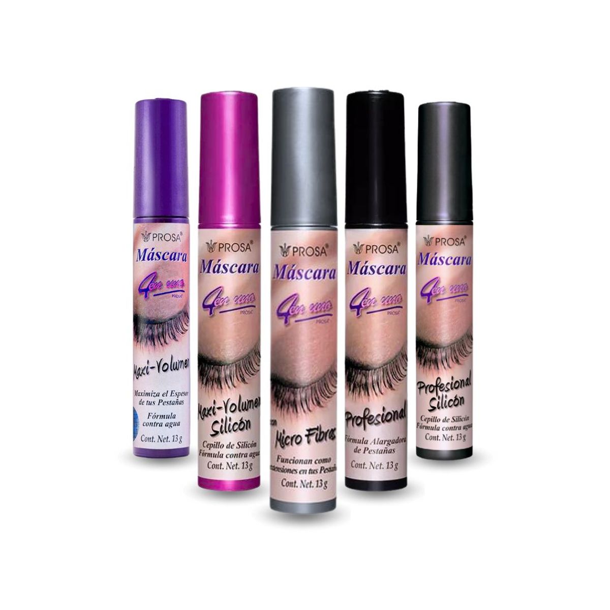 PROSA NATURAL - Pack Mascaras de Pestañas Coleccion Waterproof Prosa