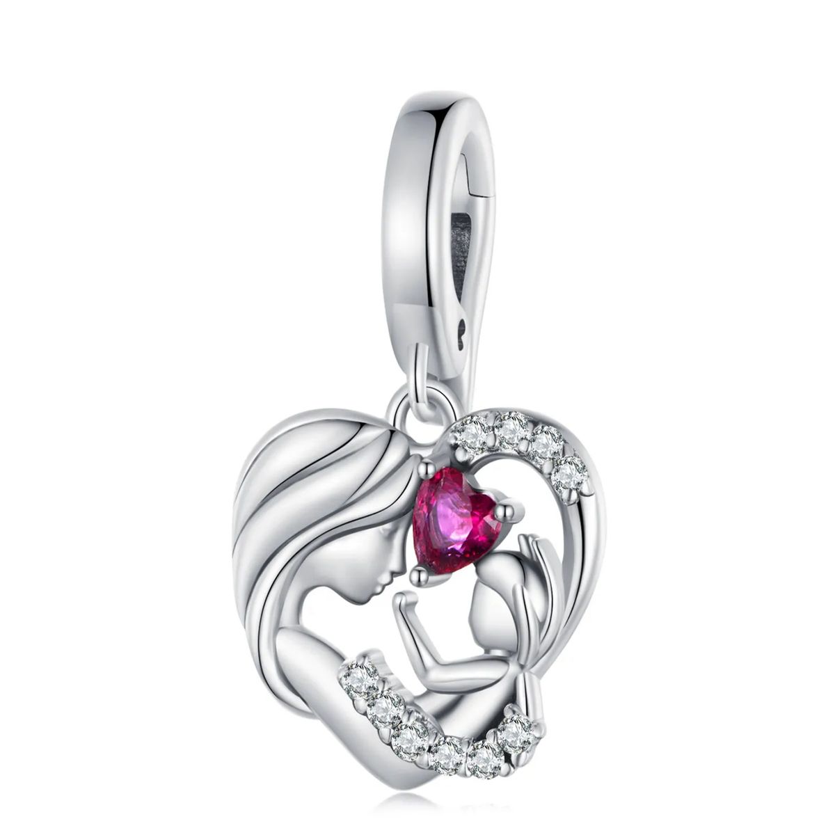 LK LUKSO - Charm Mama Con Bebe en Plata 925 