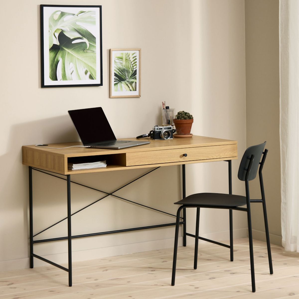 ILOFT - Escritorio estilo industrial JOYCE 115x50x76