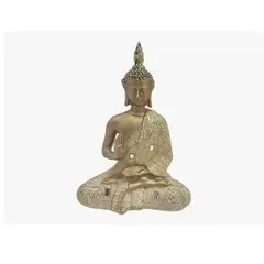 GENERICO - BUDA EN ESTADO DE MEDITACION 20 CM. Dorado.