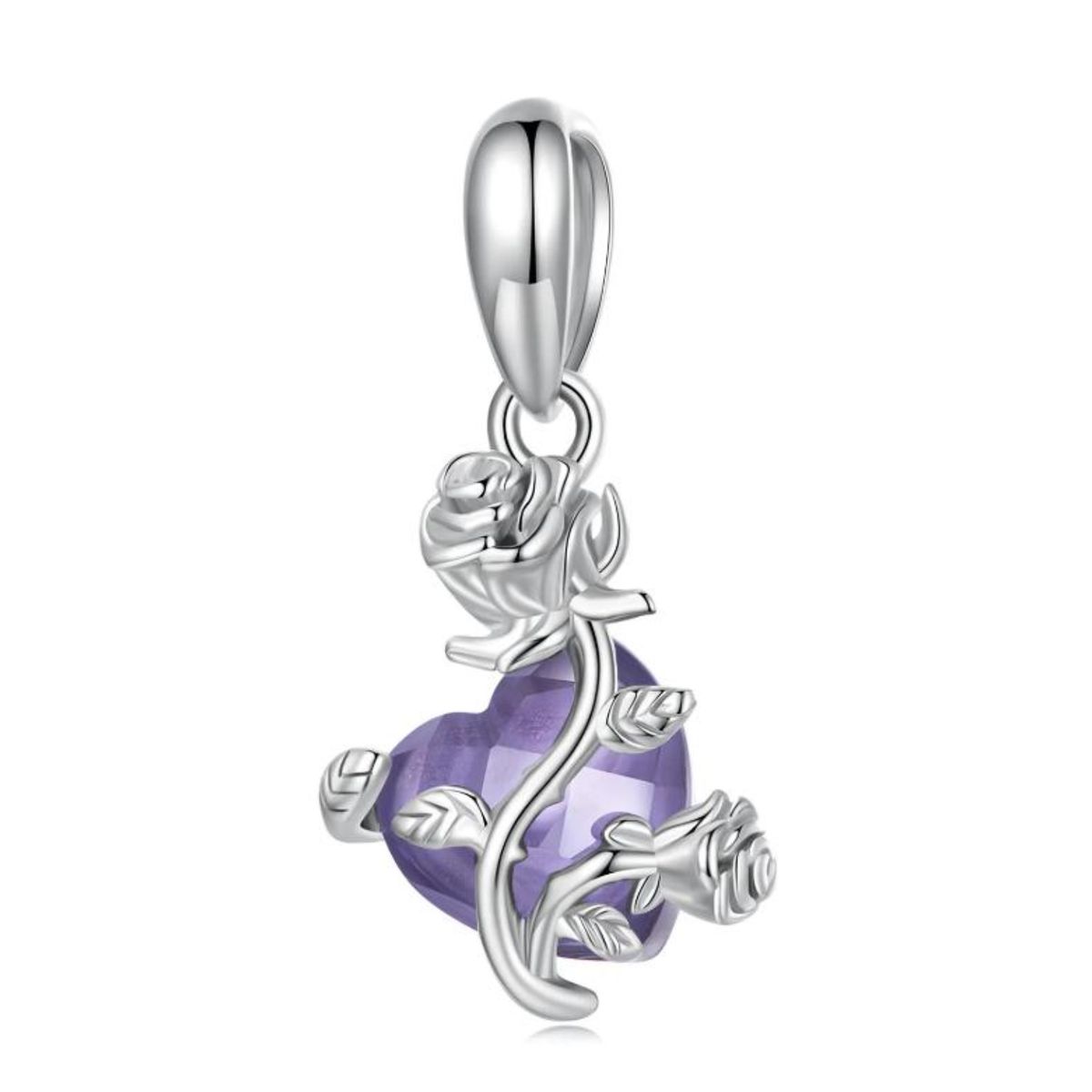 LK LUKSO - Charm Corazón Morado en Plata 925