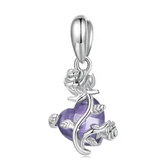 LK LUKSO - Charm Corazón Morado en Plata 925