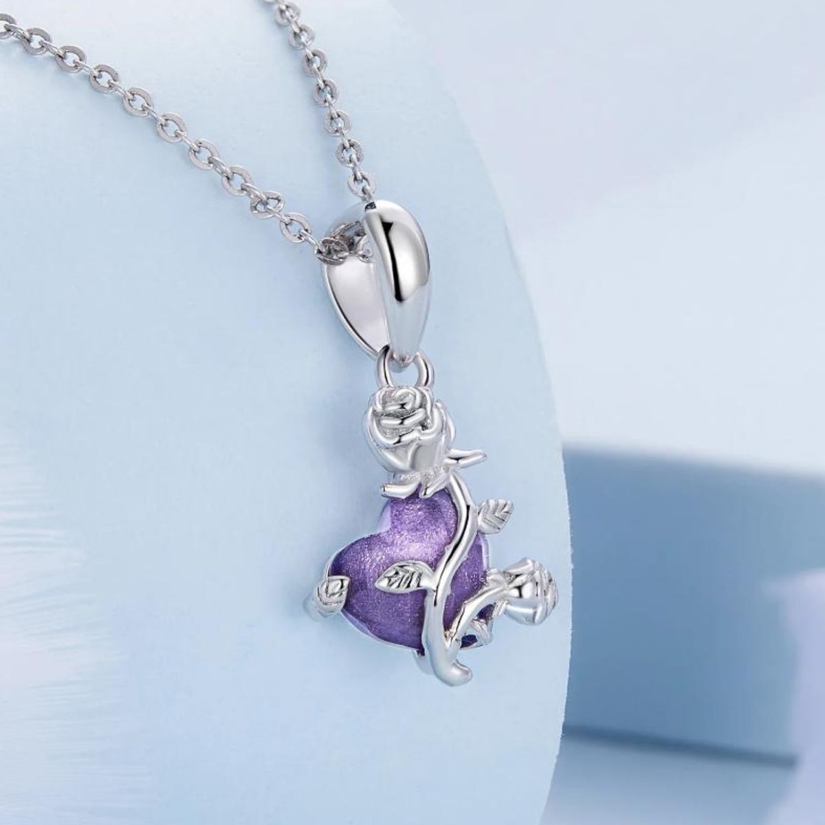 LK LUKSO - Charm Corazón Morado en Plata 925