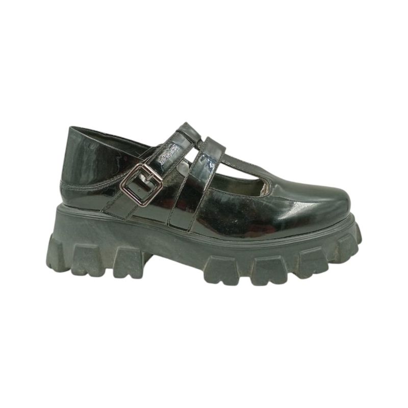 HERIEL - Mocasín Negro Charol Mujer
