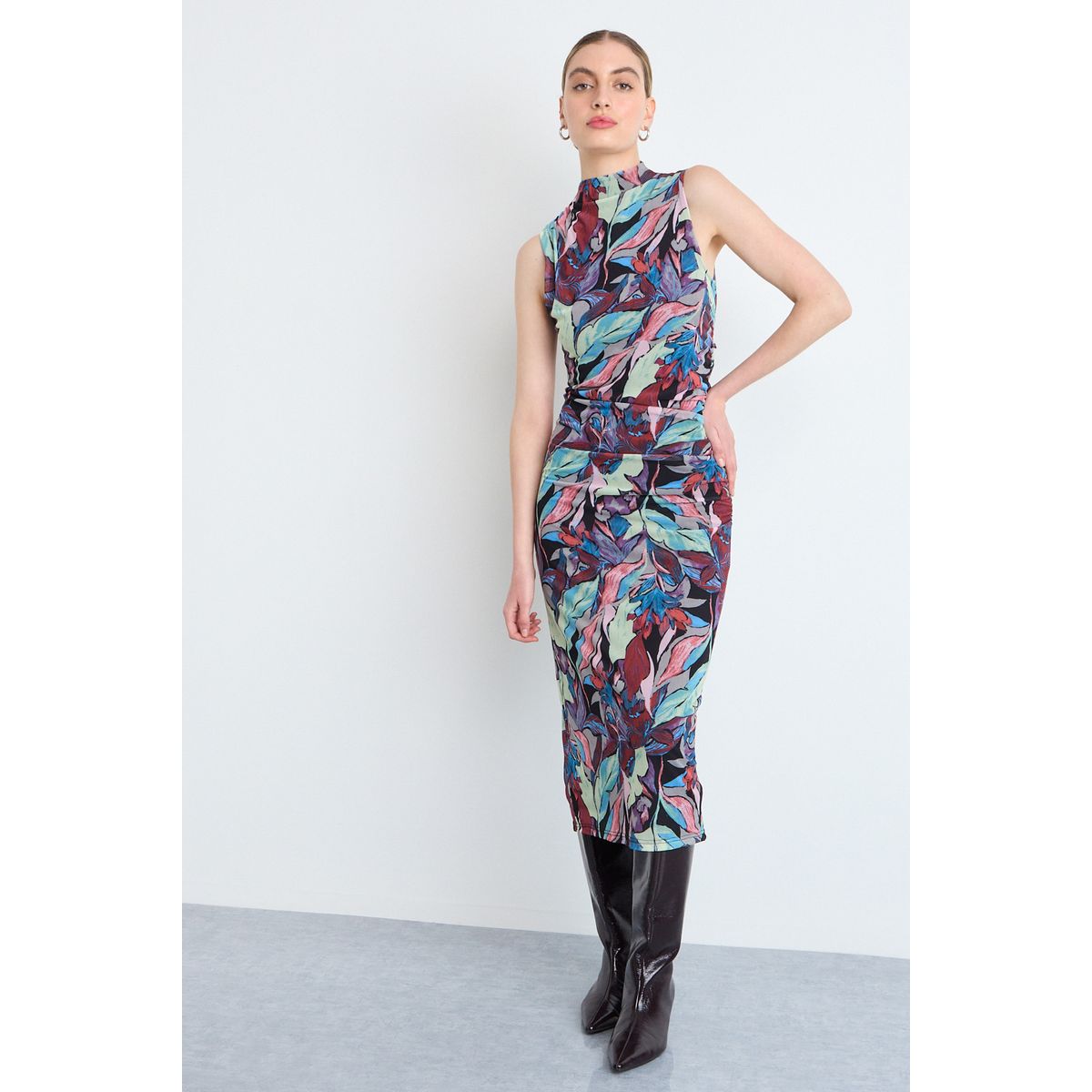 IO - Vestido Largo Mujer Negro IO