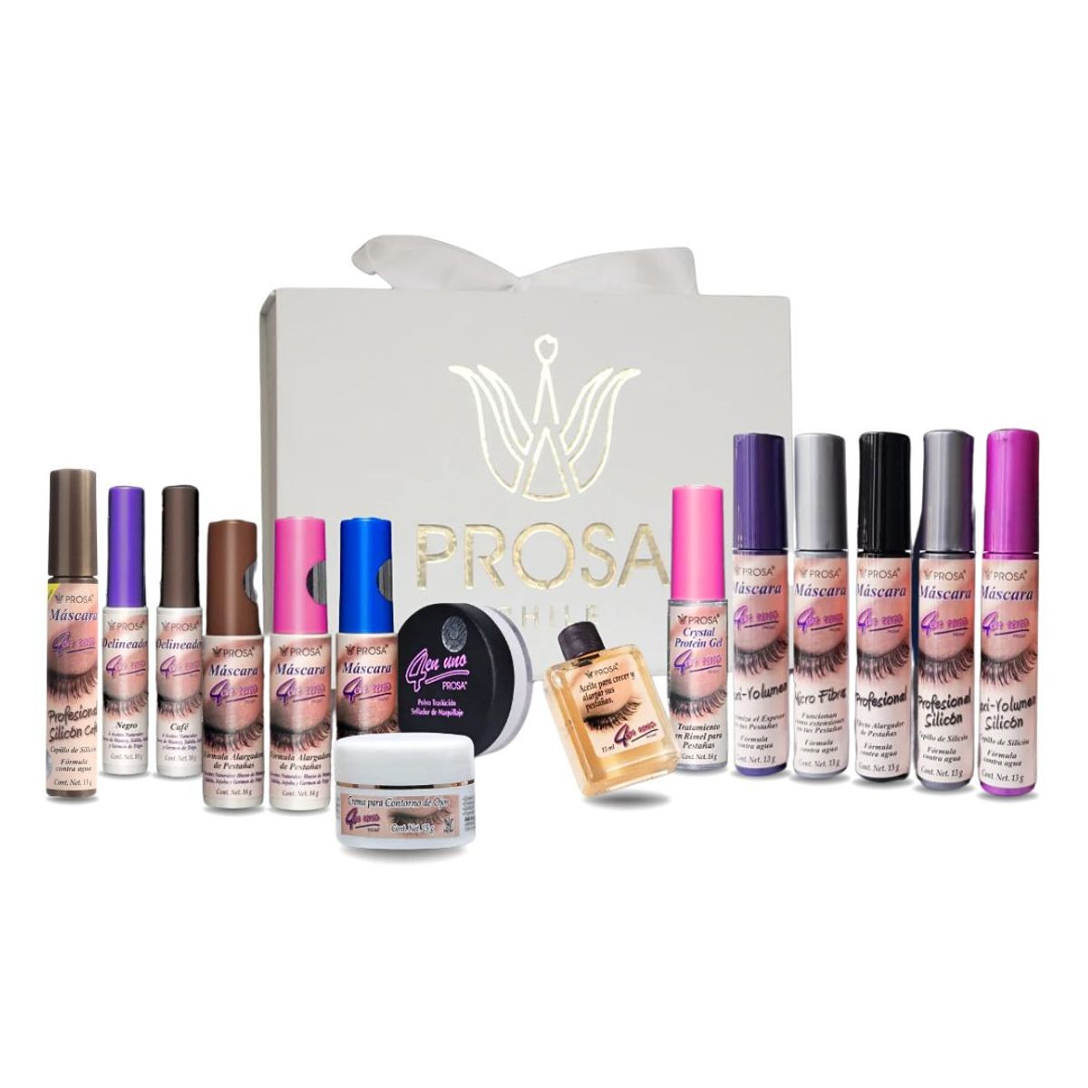 PROSA NATURAL - Box Premium X 15 Mascaras De Pestañas + Crema + Aceite