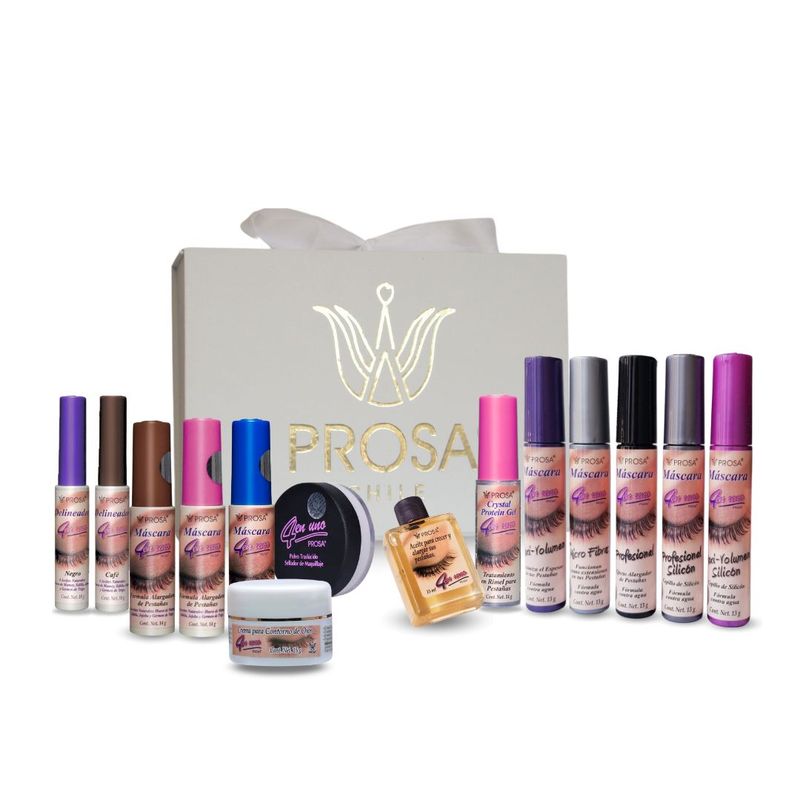 PROSA NATURAL - Box Premium X 12 Mascaras De Pestañas + Crema + Aceite