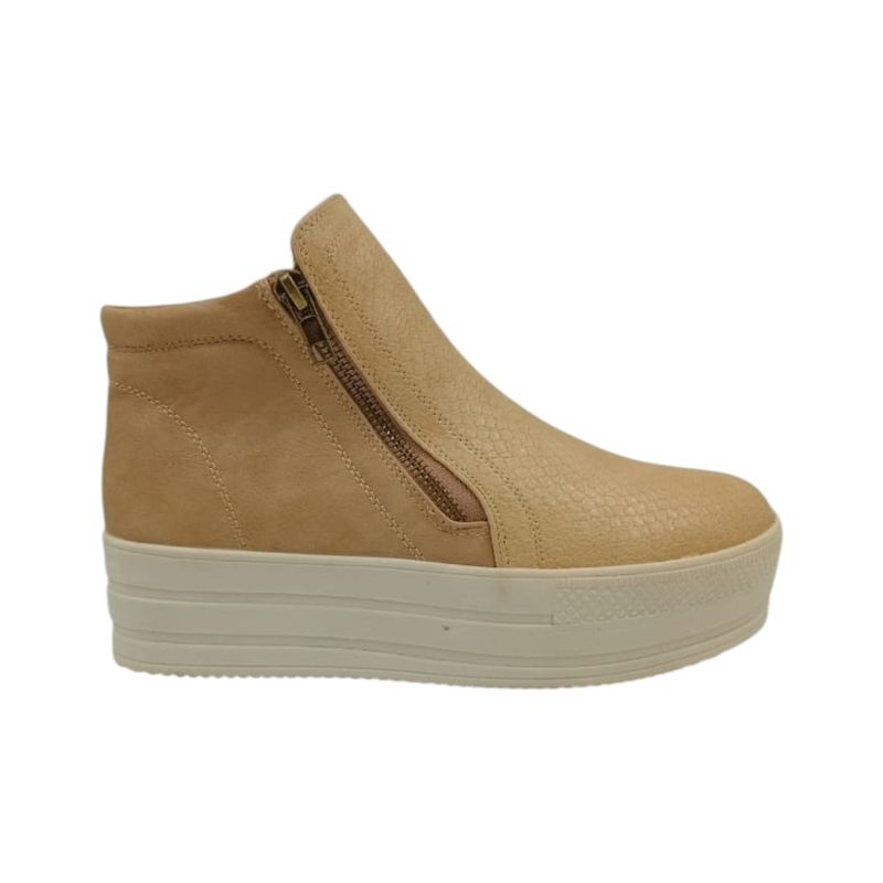 HERIEL - Zapatilla Camel Plataforma