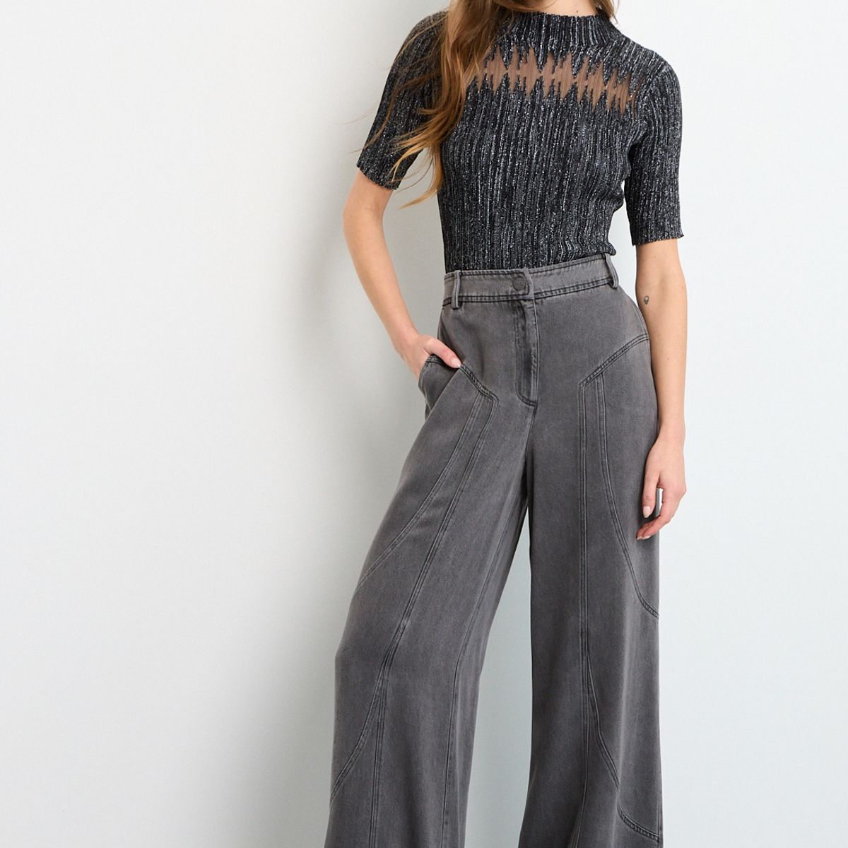 IO - Pantalon Mujer Gris IO