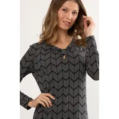 MA GRIFFE - Vestido Largo Mujer Negro Magriffe