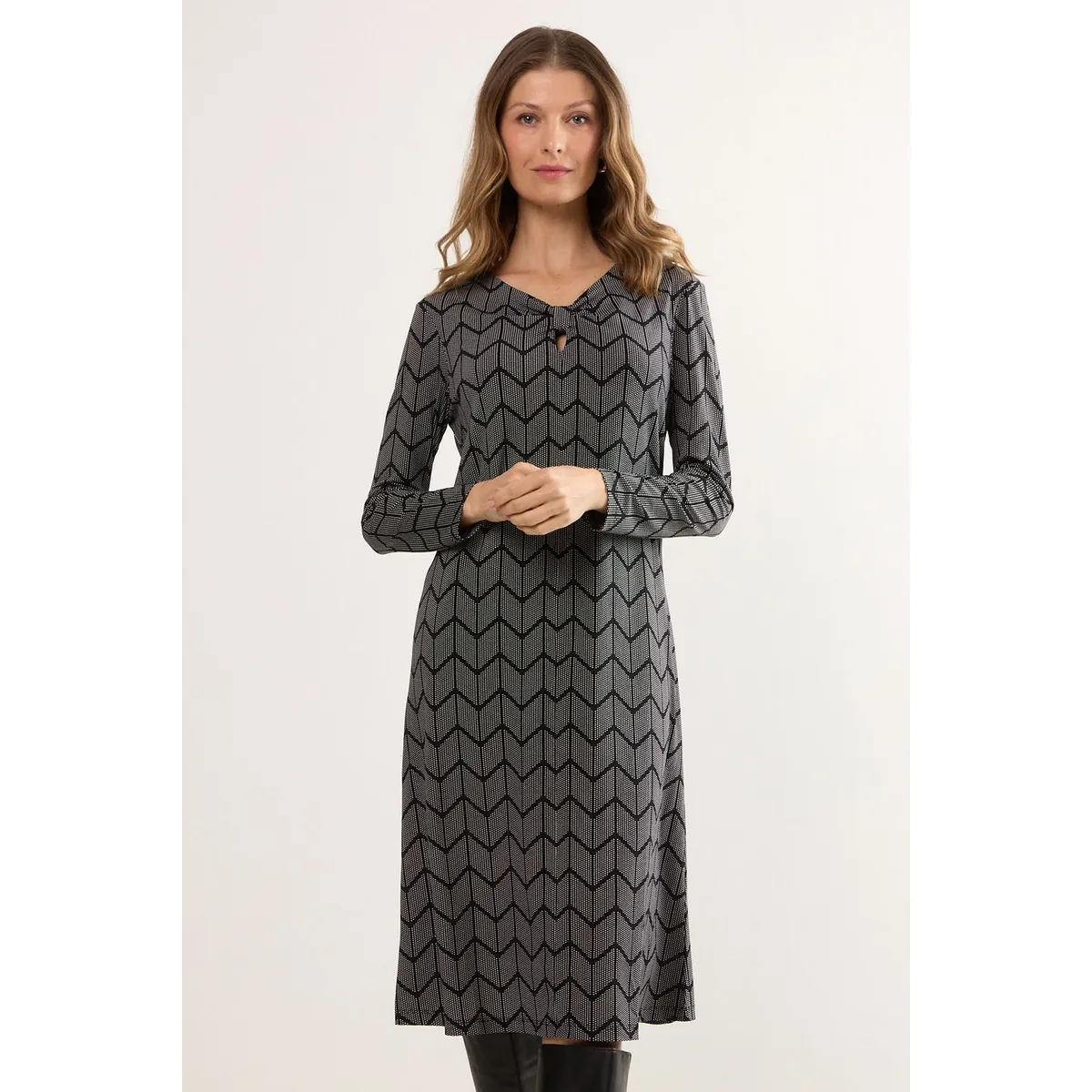 MA GRIFFE - Vestido Largo Mujer Negro Magriffe