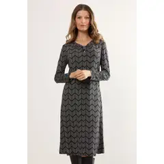 MA GRIFFE - Vestido Largo Mujer Negro Magriffe