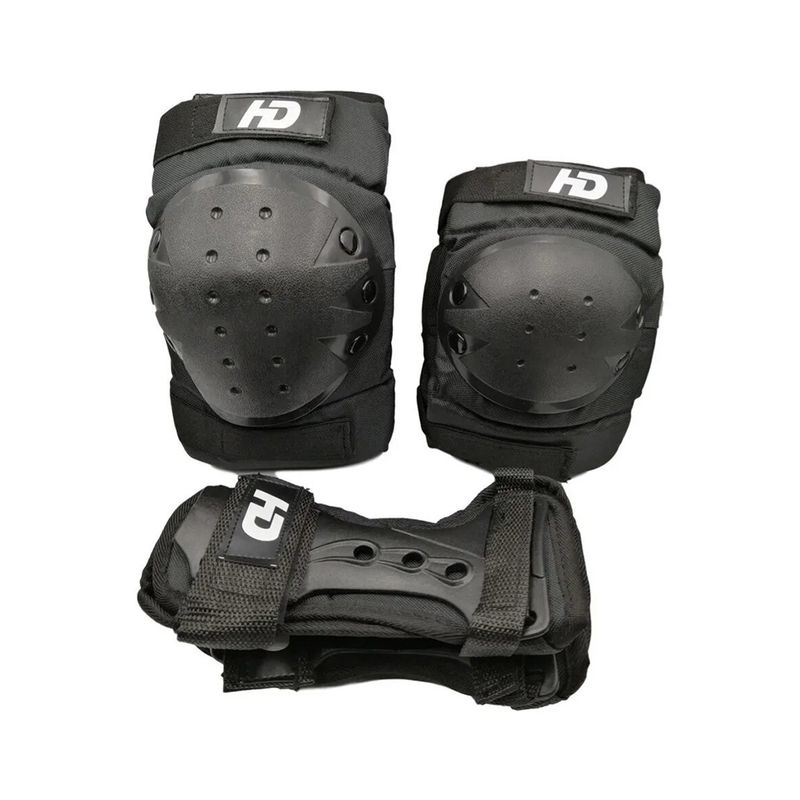 GENERICO - Set de Protecciones HD Black Adulto