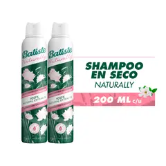 BATISTE - Shampoo En Seco Pack 2 Naturally Bamboo & Gardenia 200ml