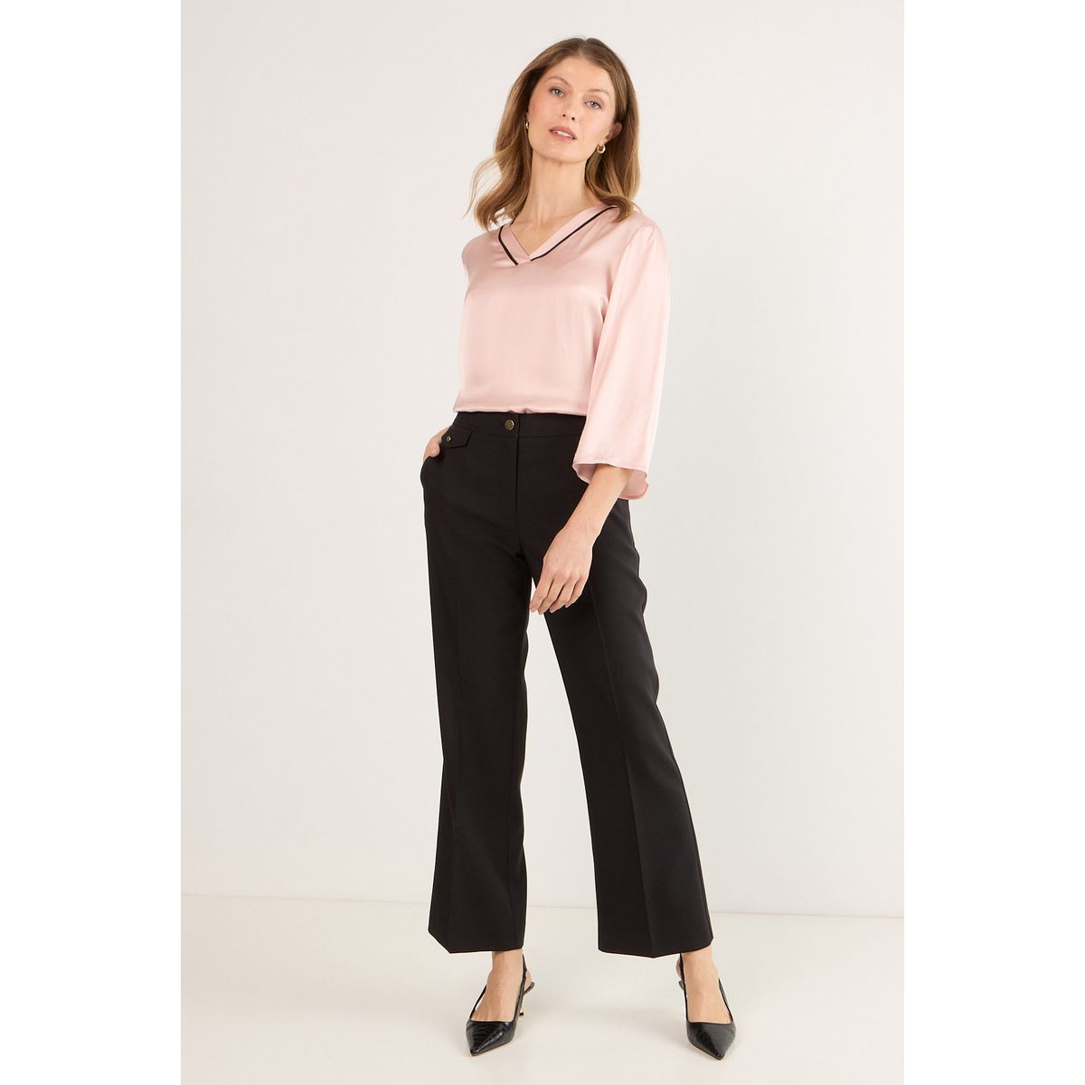 MA GRIFFE - Pantalon Mujer Negro Magriffe