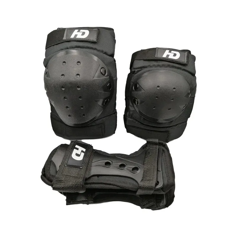 GENERICO - Set de Protecciones HD Black Adulto