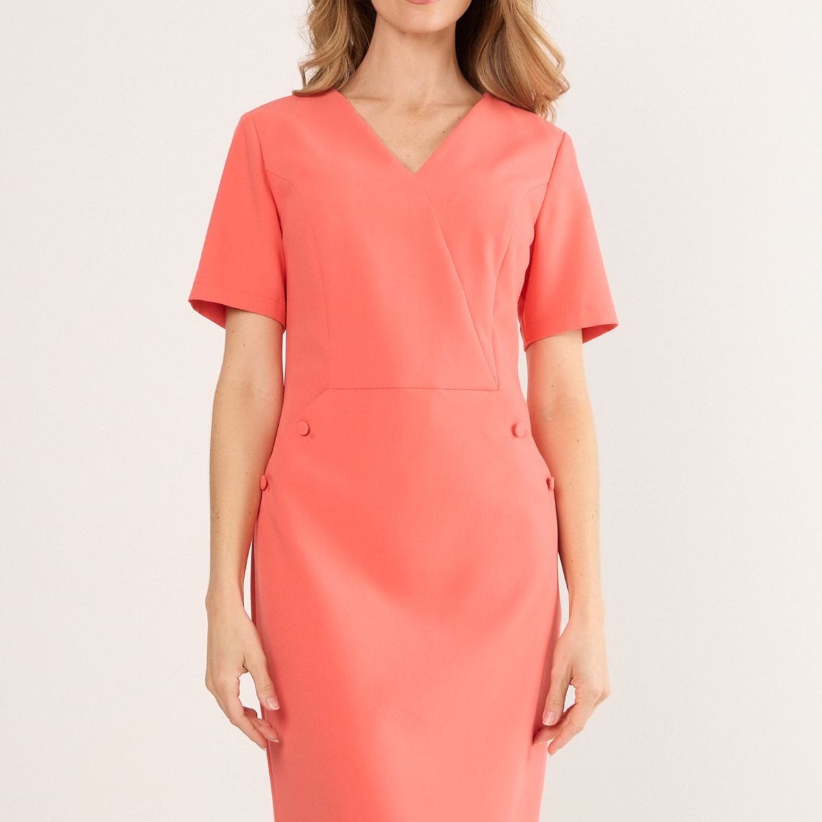 MA GRIFFE - Vestido Largo Mujer Coral Magriffe