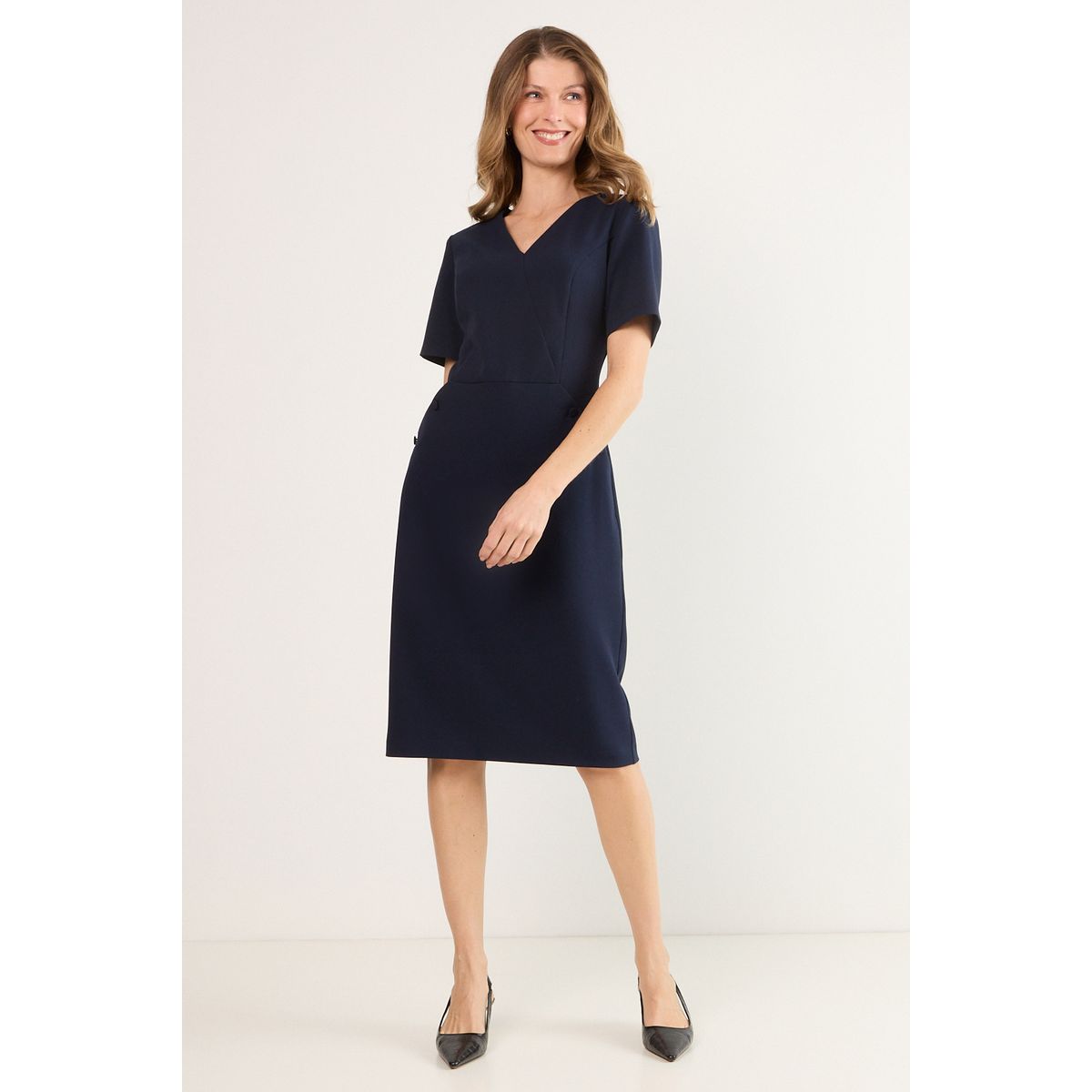 MA GRIFFE - Vestido Largo Mujer Azul Magriffe