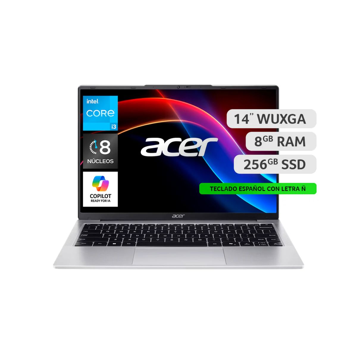 ACER - Notebook Acer 14'  AL14-31P-31TH / Intel Core i3 8 Núcleos / 8GB RAM / 256GB SSD / 14 Pulgadas