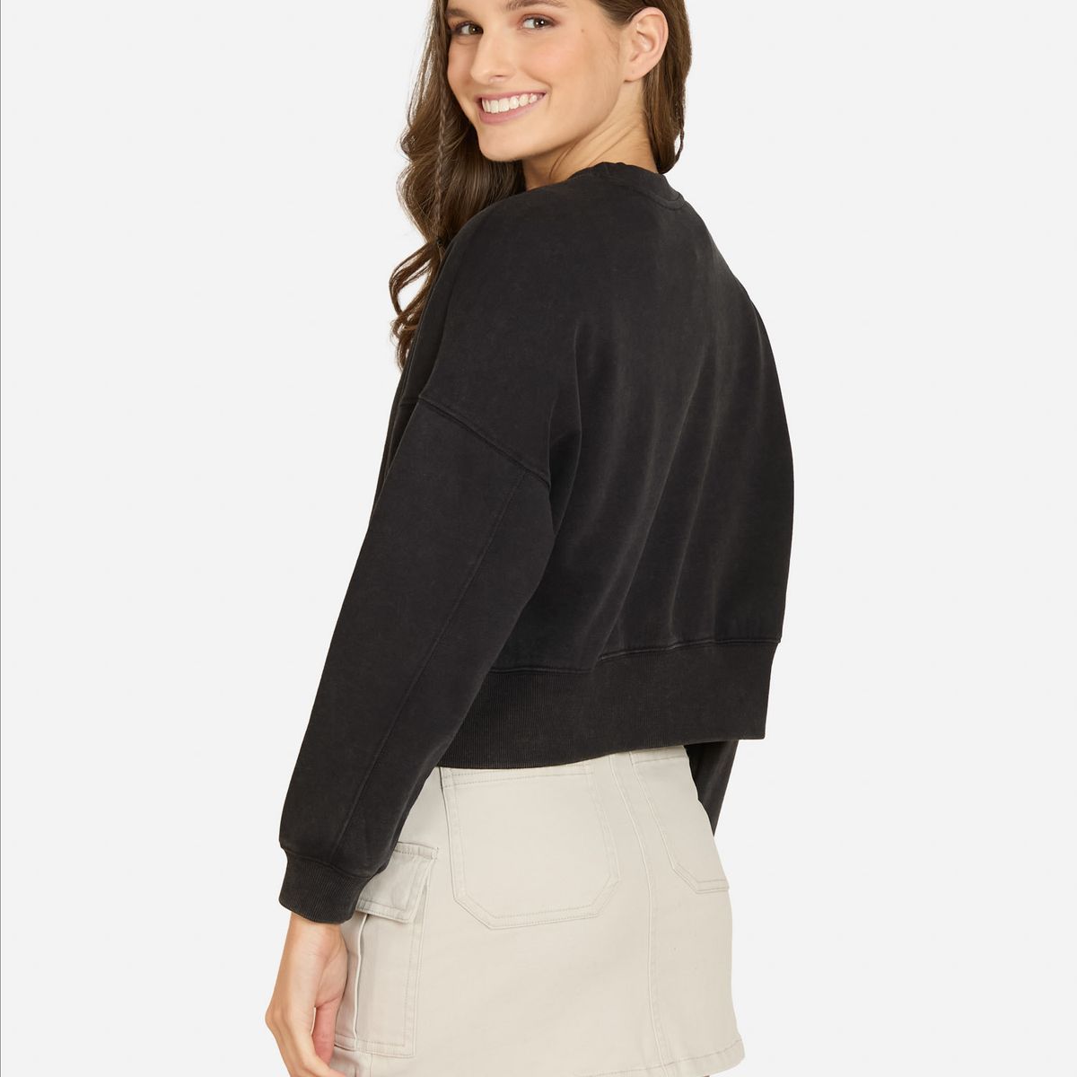 MAUI AND SONS - Poleron CR Olastra Negro Mujer Maui And Sons - Negro