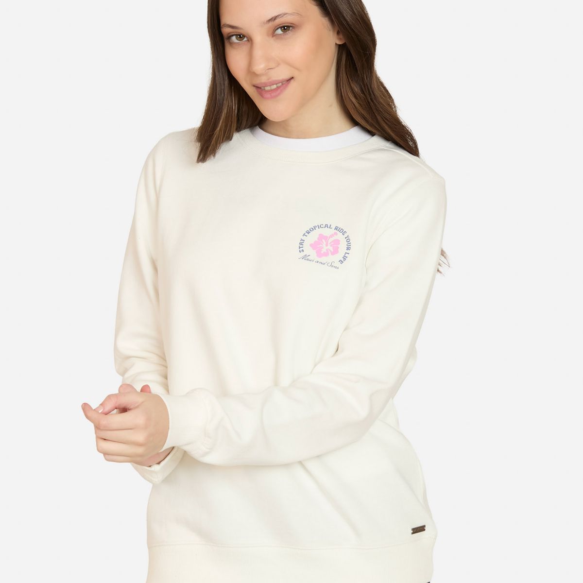 MAUI AND SONS - Poleron CR Coastira Blanco Mujer Maui And Sons - Blanco