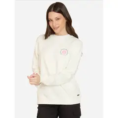 MAUI AND SONS - Poleron CR Coastira Blanco Mujer - Blanco