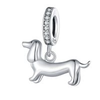 Charm Perrito Salchicha en Plata 925