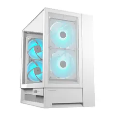 COUGAR - Gabinete Gamer OMNYX WHITE 4 ventiladores 160 mm ARGB incluidos