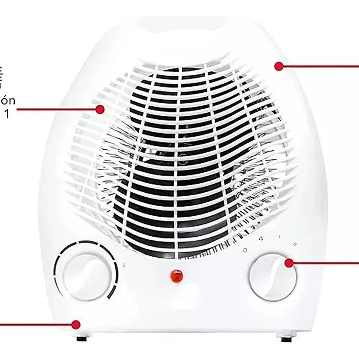 Calentador Termo Ventilador 2 Niveles Antivuelco 1800w Marca Palson, marca GENERICO - Foto Principal