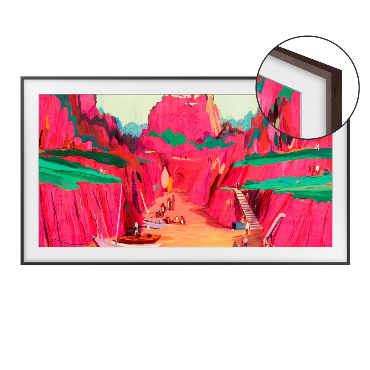 SAMSUNG - 65 The Frame Pro LS03FW Neo QLED 4K Art Mode Vision AI Smart TV 2025