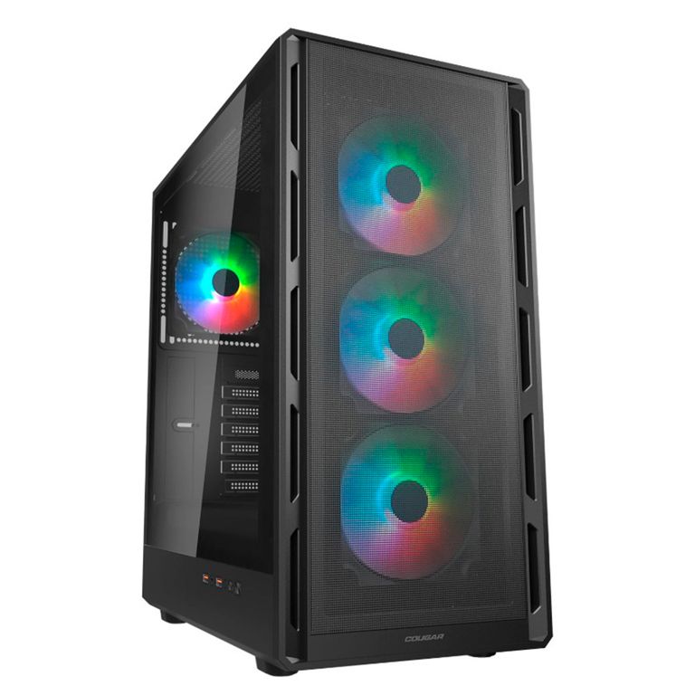 Gabinete Gamer AIRFACE PURE RGB 4 ventiladores 120 mm incluidos