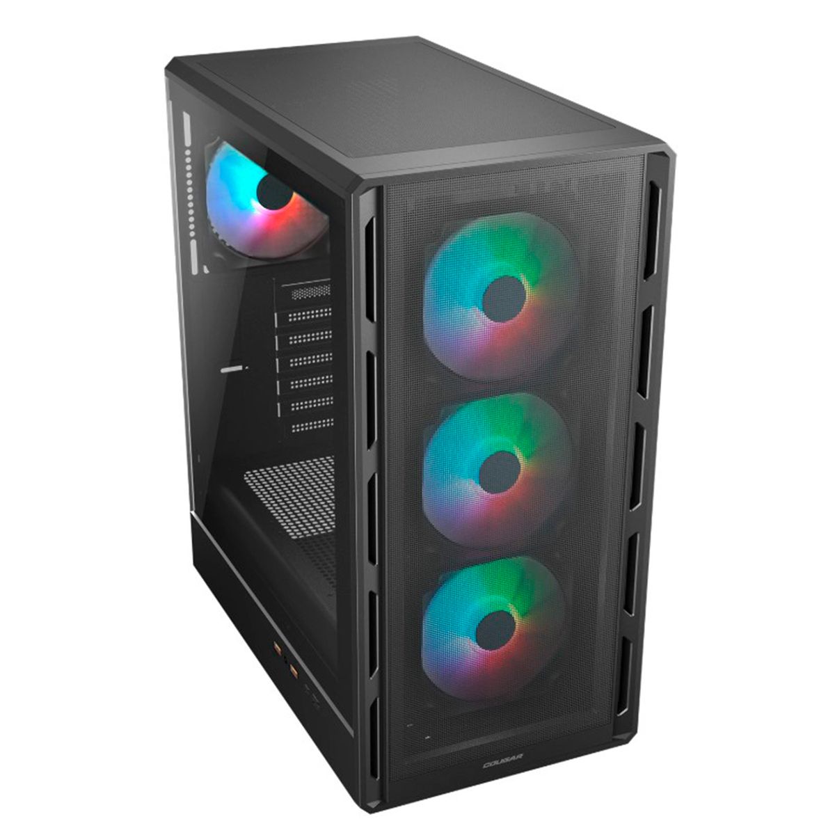 COUGAR - Gabinete Gamer Cougar AIRFACE PURE RGB 4 ventiladores 120 mm incluidos