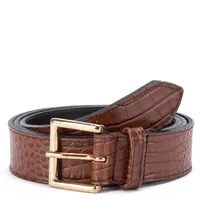 Cinturon - ancho 35mm - - Tostado