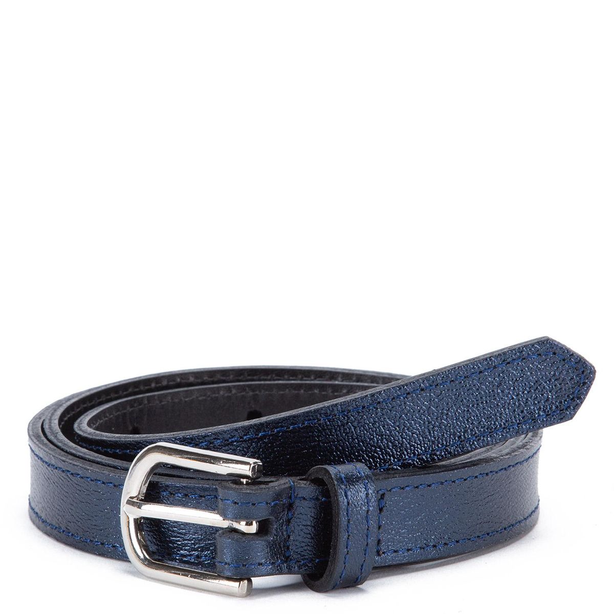 GACEL - Cinturon de cuero mujer Gacel azul