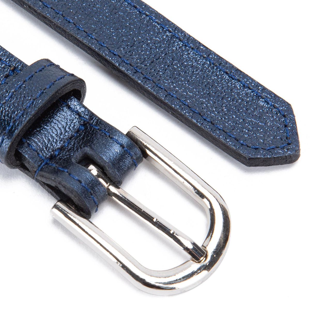 GACEL - Cinturon de cuero mujer Gacel azul