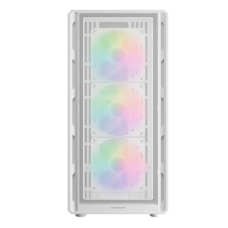 COUGAR - Gabinete Cougar AIRFACE PURE RGB WHITE 4 ventiladores 120 mm incluidos