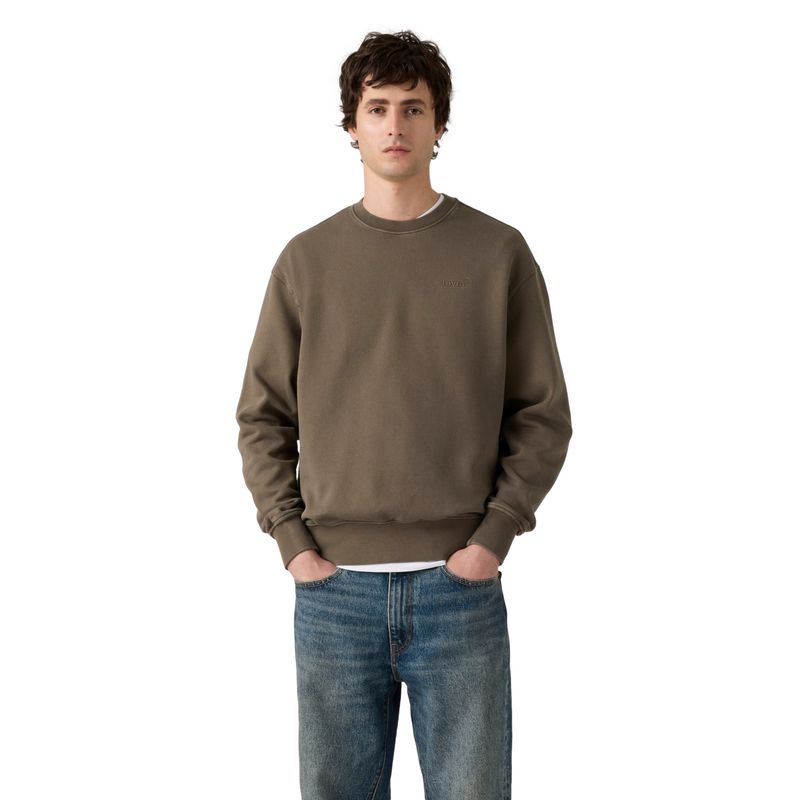 LEVIS - Polerón Hombre Authentic Crew Café Levis