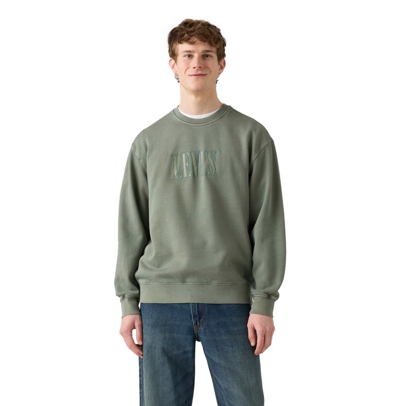 LEVIS - Polerón Hombre Relaxd Graphic Crew Verde Levis