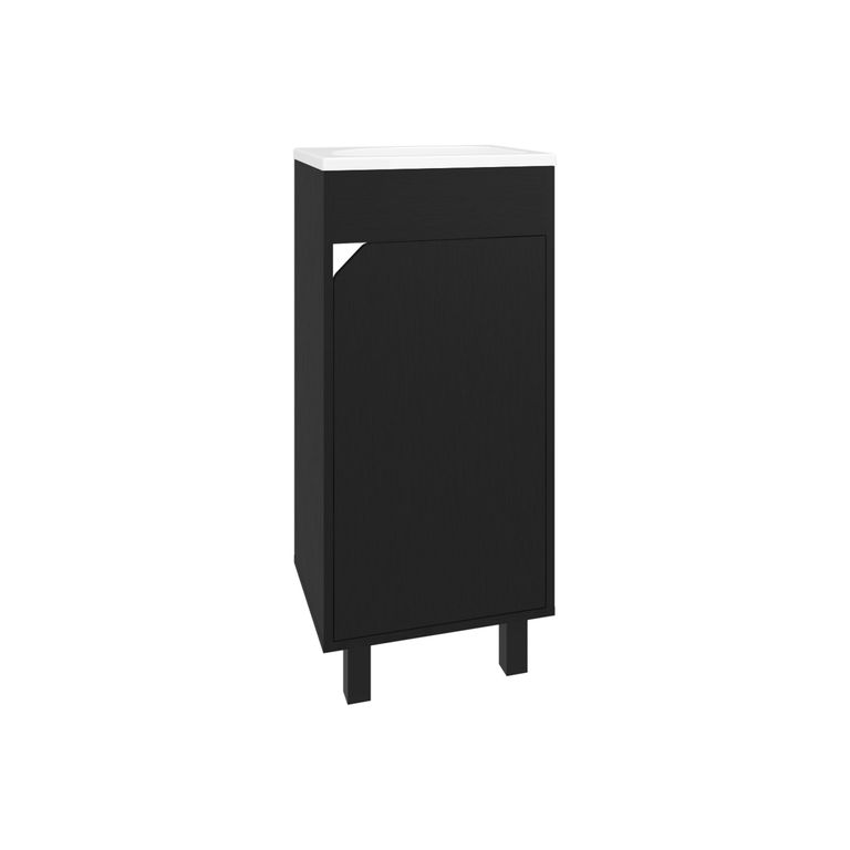 Vanitorio 864X40X325 Cm 1 Puerta Negro