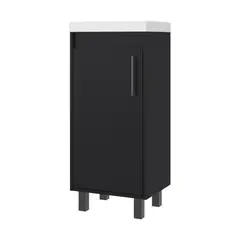FMFURNITURE - Vanitorio 1 Puerta 864X325X396 Cm Negro