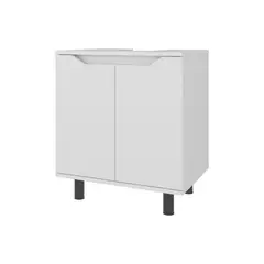 FMFURNITURE - Mueble Para Lavamanos 2 Puertas Blanco