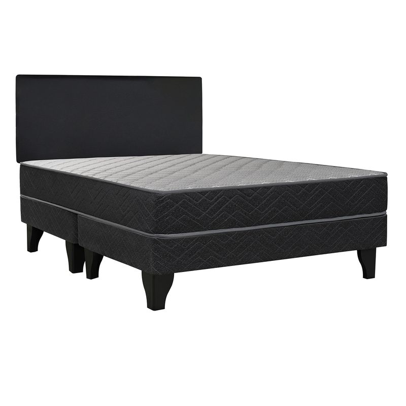 CELTA - Cama Europea Apolo Black 2 plaza BD + Respaldo