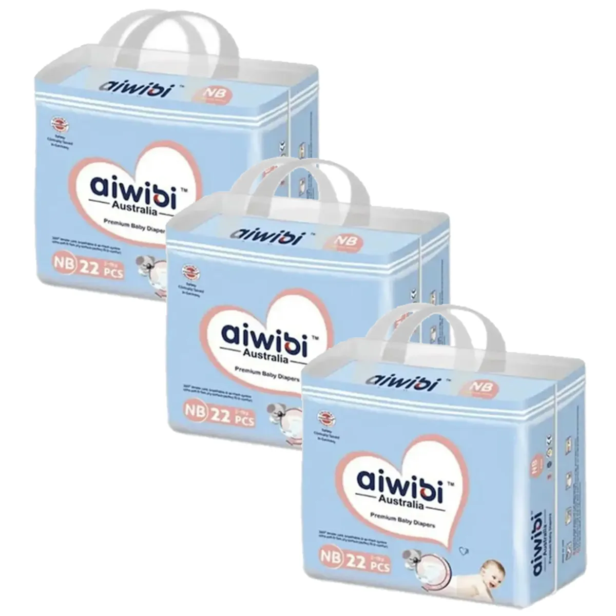 AIWIBI - Pañal Aiwibi X3 RN 22 (66 Pañales)