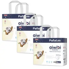 AIWIBI - Pañal Premium X3 XG 24 (72 Pañales)