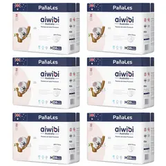 AIWIBI - Pañal Premium X6 M 30 (180 Pañales)