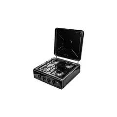 GENERICO - Cocinas Gas Cocina Encimera Gas Cocina Gas Cocina 4 Platos Color Negro Sobremesa