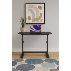 COSAS CASA - Escritorio con Altura Ajustable Bilbao Negro