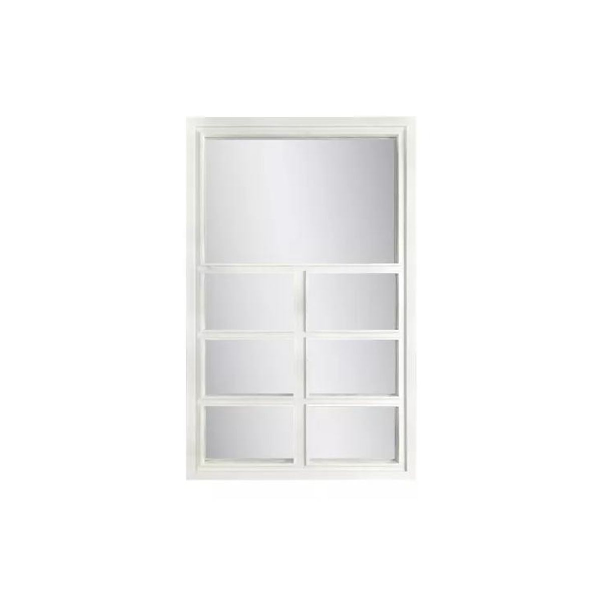 GENERICO - Espejo Tipo Ventana Blanco 58x37cm