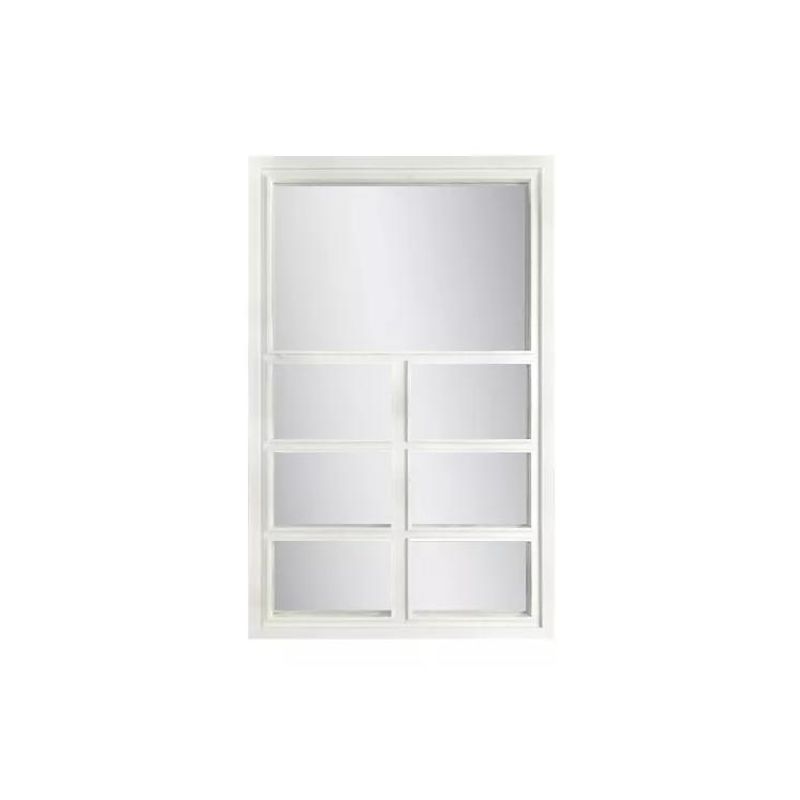 GENERICO - Espejo Tipo Ventana Blanco 58x37cm