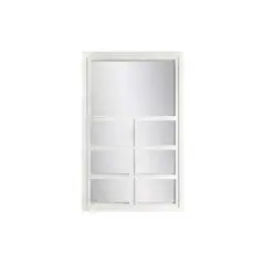 GENERICO - Espejo Tipo Ventana Blanco 58x37cm